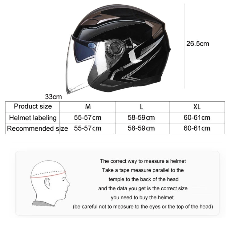 GXT 708 Electric Vehicle Dual Lens Helmet Four Seasons Safety Helmet, Size: L(Light Pink) - Helmets by GXT | Online Shopping South Africa | PMC Jewellery | Buy Now Pay Later Mobicred