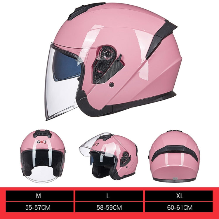 GXT Electric Vehicle Four Seasons Sun Protection & Windshield Double Lens Helmet, Size: L(Bright Black) - Helmets by GXT | Online Shopping South Africa | PMC Jewellery | Buy Now Pay Later Mobicred