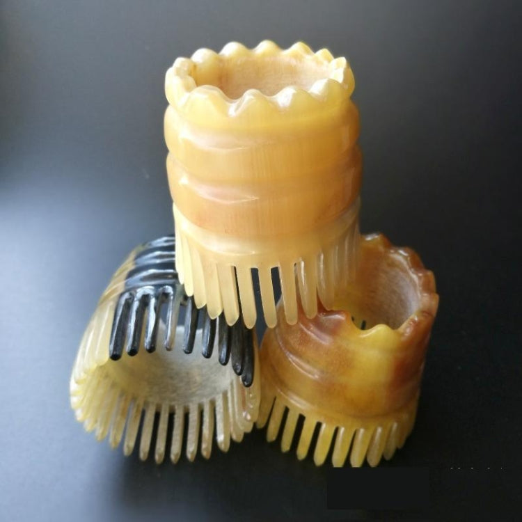 Cylindrical Horn Comb Short Shampoo Brush, Color Random Delivery - free shipping - PMC TechLife - Order now!