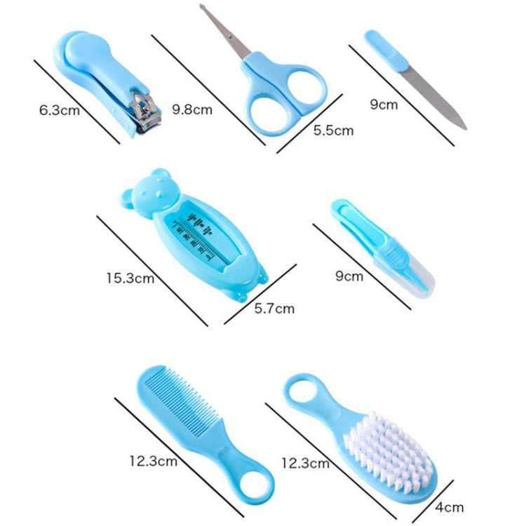 7 in 1 Baby Care Set Baby Daily Cleaning Tools Kit(Blue) - Baby Care by PMC TechLife | Online Shopping South Africa | PMC TechLife | Buy Now Pay Later Mobicred