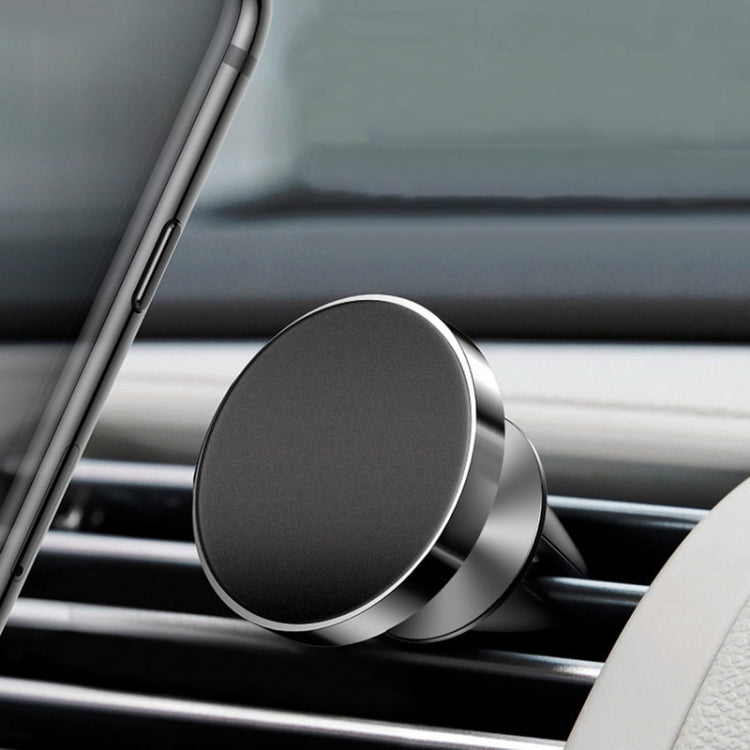 Air Outlet Type Aluminum Alloy Car Magnetic Suction Bracket Navigation Phone Holder(Silver) - Car Holders by PMC Jewellery | Online Shopping South Africa | PMC Jewellery | Buy Now Pay Later Mobicred