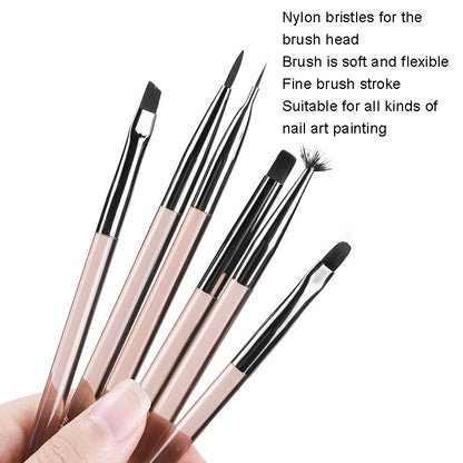 Acrylic Tea Color Pen Brush Beauty Nail Pen Color Painting Drawing Pen Light Therapy Pen(KS08) - Nail Art Equipment by PMC Jewellery | Online Shopping South Africa | PMC Jewellery | Buy Now Pay Later Mobicred