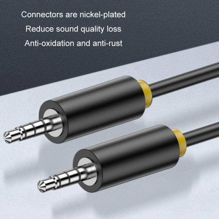 1m JINGHUA 3.5mm Cable Audio Conversion Microphone Two-way Transcriber - Audio Adapter by JINGHUA | Online Shopping South Africa | PMC TechLife | Buy Now Pay Later Mobicred