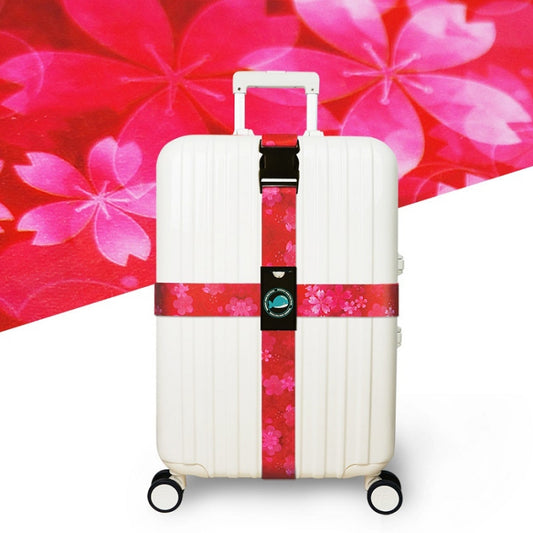 Cross Luggage Strap Without Combination Lock(Romantic Cherry Blossom) - Tapes & Ropes by PMC Jewellery | Online Shopping South Africa | PMC Jewellery | Buy Now Pay Later Mobicred