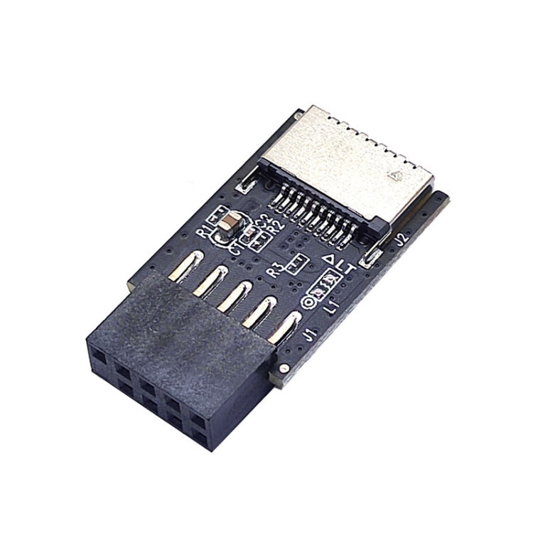 USB 2.0 Front Panel Header USB 9pin To USB 2.0 Type-E Internal Adapter - Add-on Cards by PMC TechLife | Online Shopping South Africa | PMC TechLife