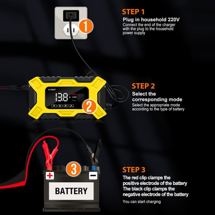 E-FAST 12V Motorcycle Car Battery Emergency Start Charger(UK Plug) - Power Bank by E-FAST | Online Shopping South Africa | PMC Jewellery