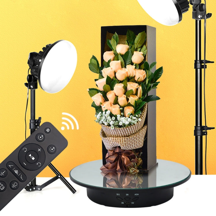 20cm Remote Control Electric Turntable Live Shooting Rotating Display Stand(White) -  by PMC TechLife | Online Shopping South Africa | PMC TechLife | Buy Now Pay Later Mobicred
