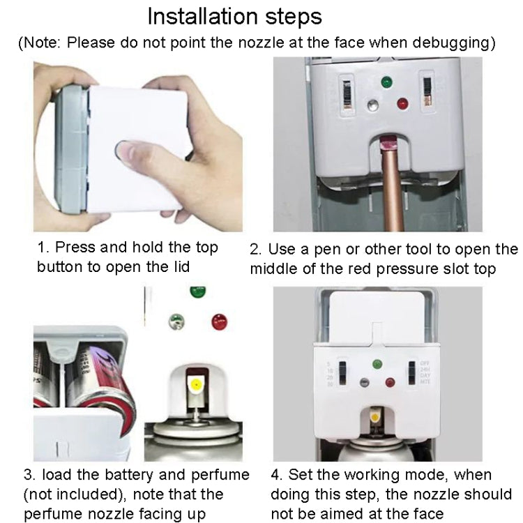 Automatic Light Sensor Spraying Machine Toilet Timed Fragrant Machine(White) - free shipping - PMC TechLife - Order now!