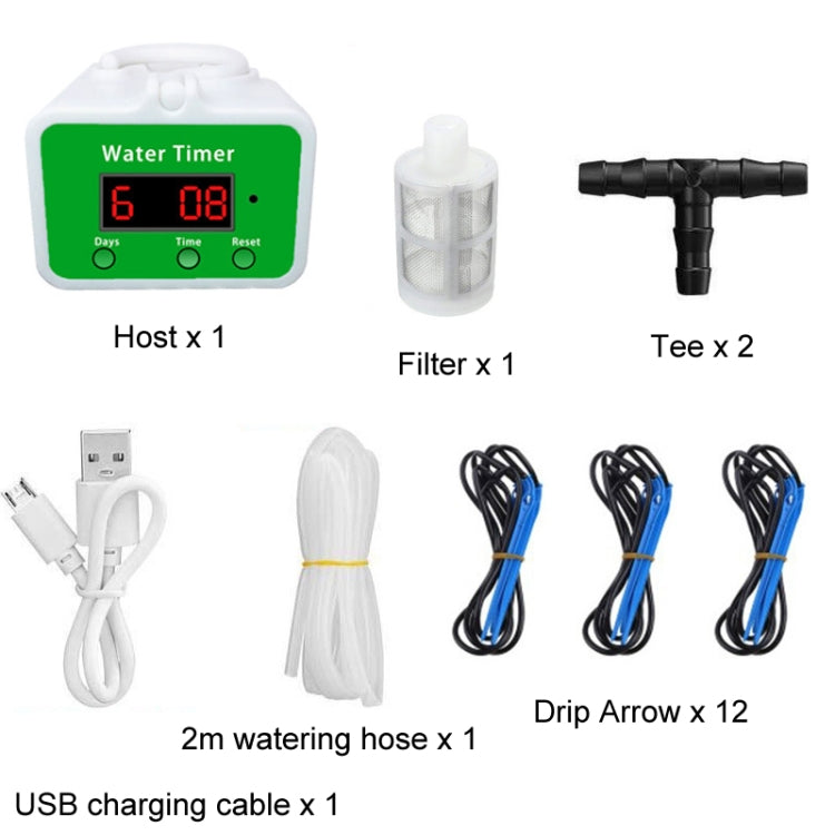 Household Intelligent Drip Irrigation Automatic Watering Timing Machine, Specification: Water 12 Potted Plants - Watering & Irrigation by PMC TechLife | Online Shopping South Africa | PMC TechLife