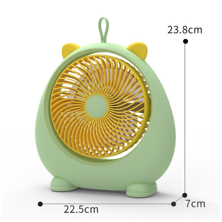 Dormitory Portable Animal Ear Desktop Electric Fan, Style: Directly Inserted Version Pink - Electric Fans by PMC Jewellery | Online Shopping South Africa | PMC Jewellery | Buy Now Pay Later Mobicred