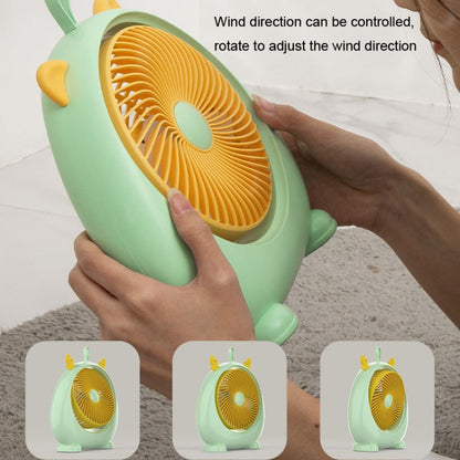 Dormitory Portable Animal Ear Desktop Electric Fan, Style: Directly Inserted Version Green - Electric Fans by PMC Jewellery | Online Shopping South Africa | PMC Jewellery | Buy Now Pay Later Mobicred