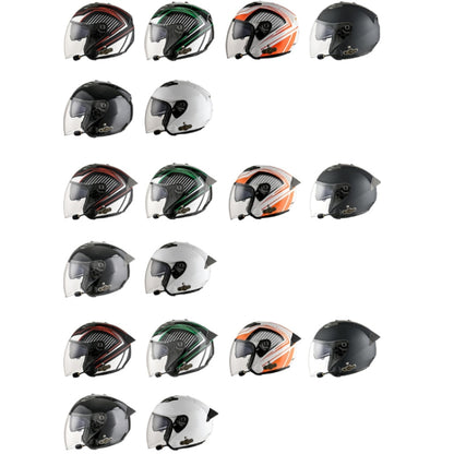 KUQIBAO Motorcycle Smart Bluetooth Sun Protection Double Lens Safety Helmet, Size: XXL(Bright Black+Gray Tail) - Helmets by KUQIBAO | Online Shopping South Africa | PMC Jewellery | Buy Now Pay Later Mobicred