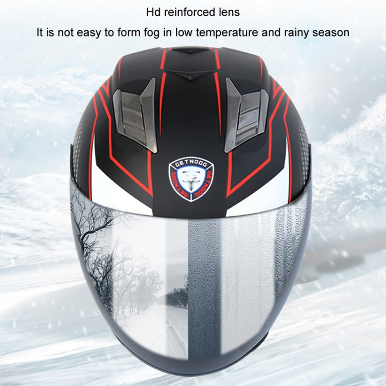 KUQIBAO Motorcycle Smart Bluetooth Sun Protection Double Lens Safety Helmet, Size: M(Matte Black Phantom Fiber) - Helmets by KUQIBAO | Online Shopping South Africa | PMC Jewellery | Buy Now Pay Later Mobicred