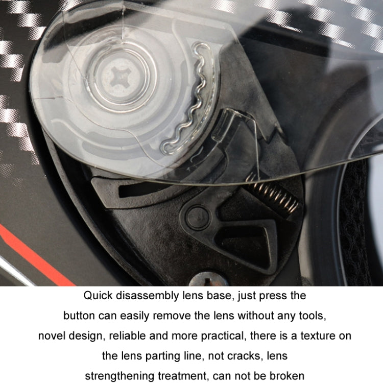 KUQIBAO Motorcycle Bluetooth Headset Double Lens Helmet With Braid, Size: XL(White Phantom Fiber) - free shipping - PMC TechLife - Order now!