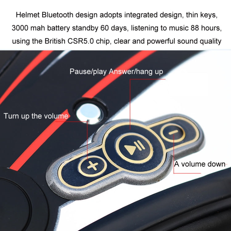 KUQIBAO Motorcycle Bluetooth Headset Double Lens Helmet With Braid, Size: XXL(White Phantom Fiber) - free shipping - PMC TechLife - Order now!