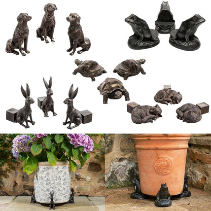 3pcs/set Flower Pot Feet Stand Animal Shape Resin Plant Pots Risers Pad(Turtle) - Yard & Garden Decor by PMC Jewellery | Online Shopping South Africa | PMC Jewellery