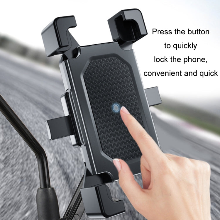 Shockproof Motorcycle Mobile Phone Holder Outdoor Bike Navigation Holder, Model: Handlebars - Holder by PMC Jewellery | Online Shopping South Africa | PMC Jewellery | Buy Now Pay Later Mobicred