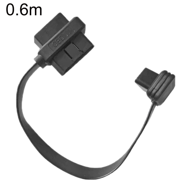 0.6m OBD2 Male to Female Tee Extension Cable OD16 16C Flat Cable - Cables & Connectors by PMC Jewellery | Online Shopping South Africa | PMC Jewellery | Buy Now Pay Later Mobicred