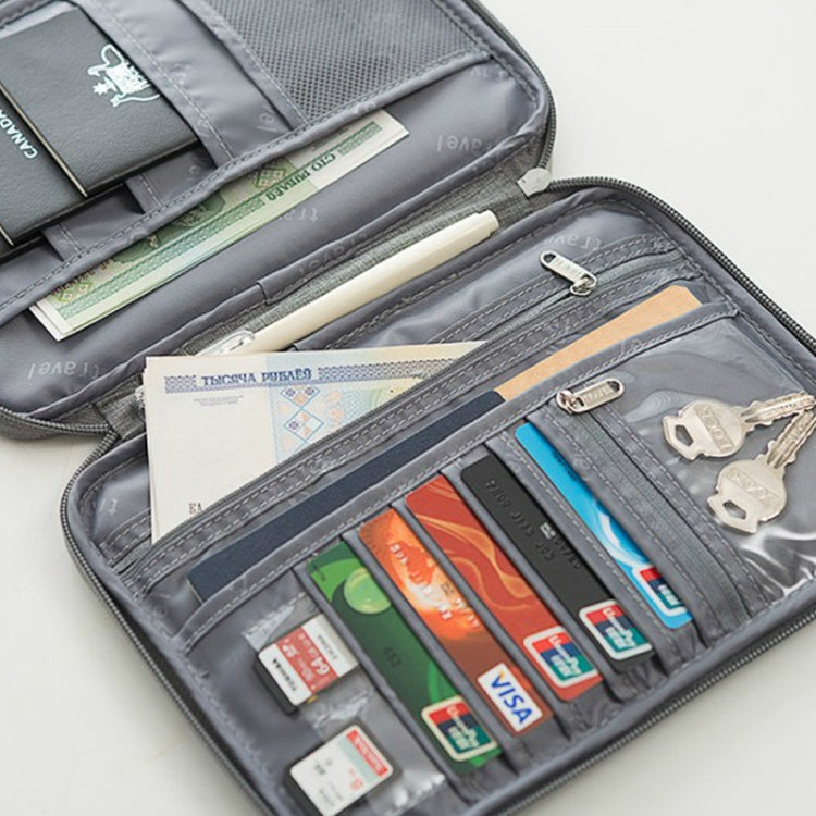 Travel Waterproof Dustproof Portable Passport Document Bag, Color: Navy Blue Large - Card & Passport Bags by PMC TechLife | Online Shopping South Africa | PMC TechLife