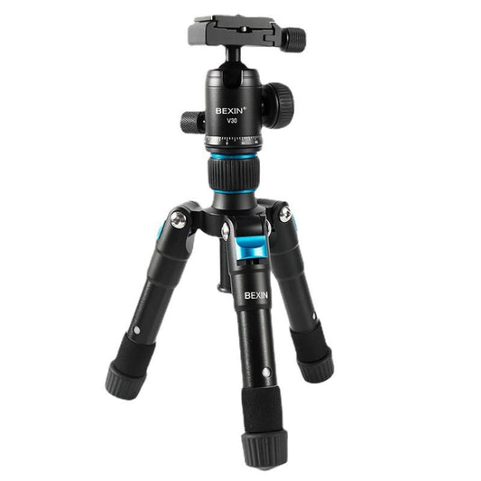 BEXIN V30 Adjustable Aluminum Alloy Desktop Camera Tripod Mini Portable Folding Live Tripod(MS08-S) - Tripods by BEXIN | Online Shopping South Africa | PMC Jewellery | Buy Now Pay Later Mobicred