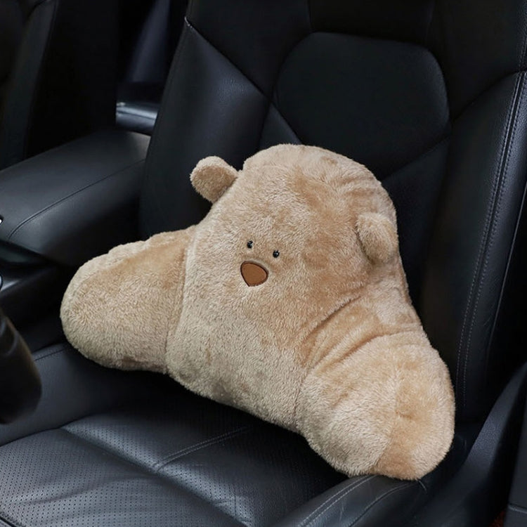 Car Cartoon Bear Plush Seat Upholstery Pillow, Color: Lumbar Pillow Brown - Seat Accessories by PMC Jewellery | Online Shopping South Africa | PMC Jewellery | Buy Now Pay Later Mobicred