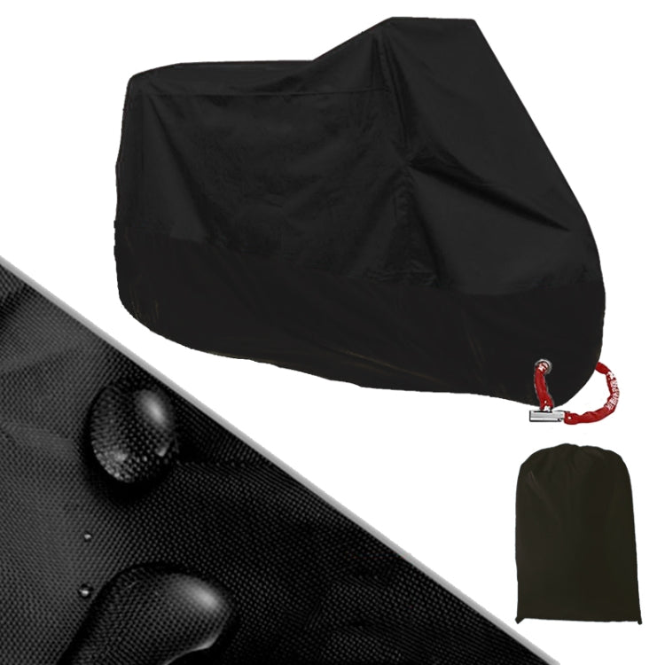 190T Motorcycle Rain Covers Dustproof Rain UV Resistant Dust Prevention Covers, Size: XXL(Black) - Protective Gear by PMC Jewellery | Online Shopping South Africa | PMC Jewellery | Buy Now Pay Later Mobicred