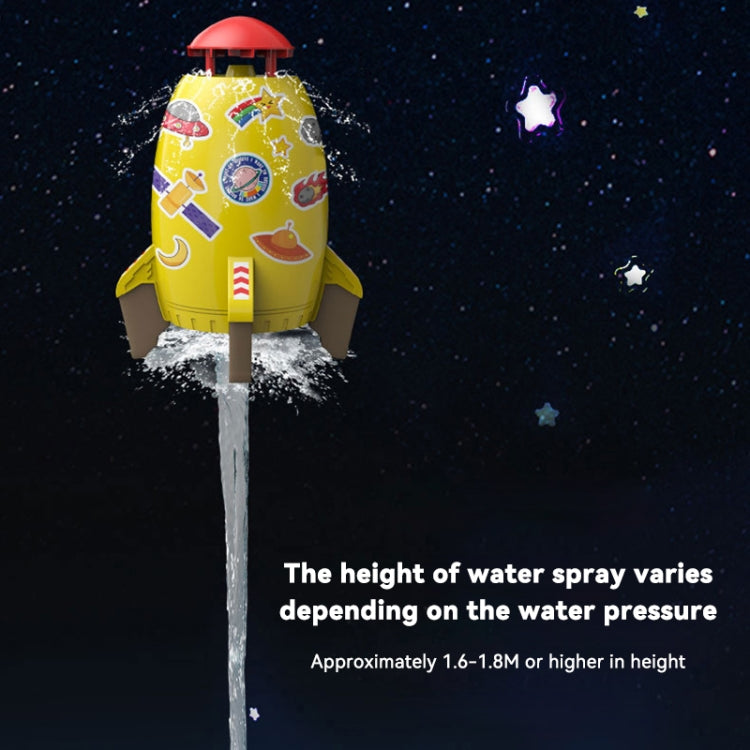 Rotating Sprinkler Flying Children Water Toys, Color: Yellow Rocket + 2 Joints + 5m Tube - Water Fun & Sand Toys by PMC Jewellery | Online Shopping South Africa | PMC Jewellery