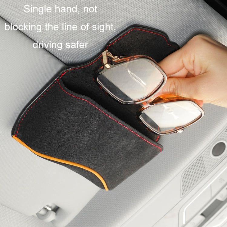 Car Sun Visor Multifunctional Glasses Case Card Storage Bracket(Red) - free shipping - PMC TechLife - Order now!