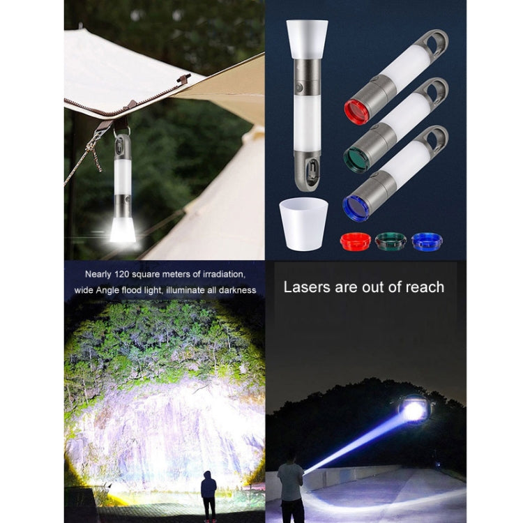 Outdoor Strong Laser Flashlight Telescopic Focus Warning Lighting(H20) - Mini Flashlight by PMC Jewellery | Online Shopping South Africa | PMC Jewellery | Buy Now Pay Later Mobicred