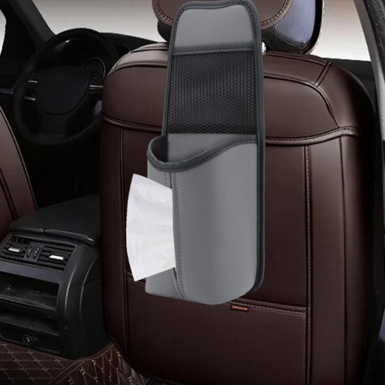 Car Seat Leather Multifunctional Tissue Water Cup Storage Hanging Bag(Black) - Stowing Tidying by PMC TechLife | Online Shopping South Africa | PMC TechLife | Buy Now Pay Later Mobicred