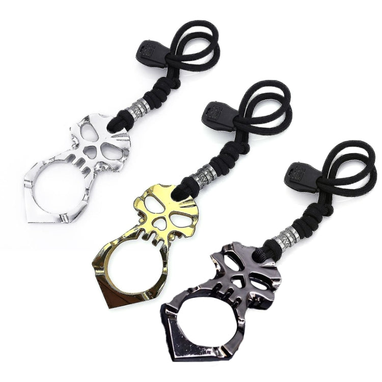 Rose Thorn Single Finger Buckle Self-defense Broken Window Keychain(Gold) - Key Rings by PMC TechLife | Online Shopping South Africa | PMC TechLife