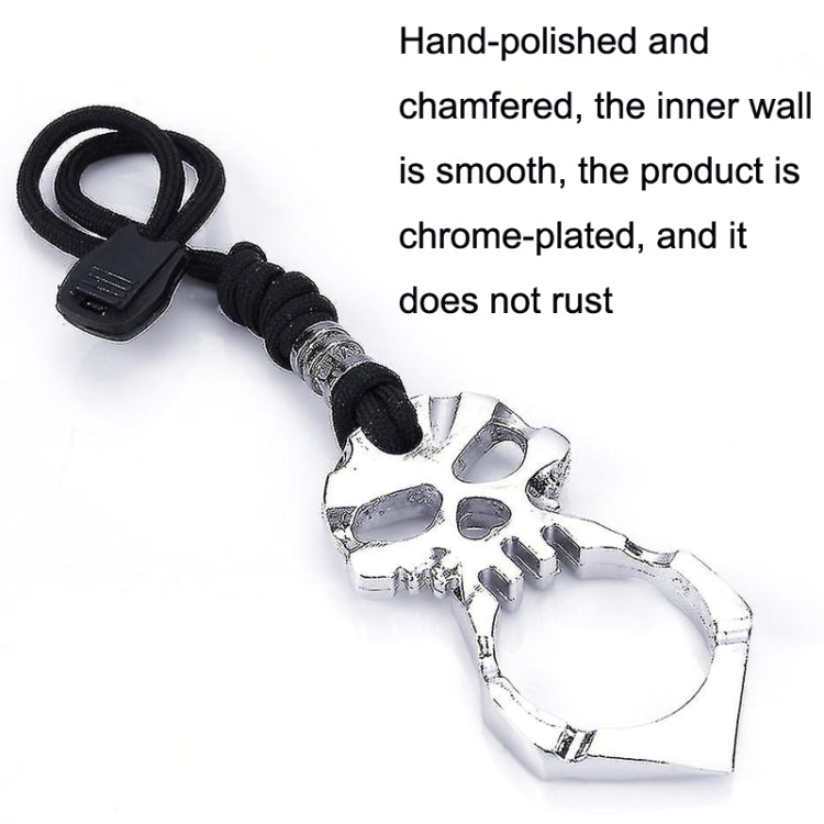 Rose Thorn Single Finger Buckle Self-defense Broken Window Keychain(Gold) - Key Rings by PMC TechLife | Online Shopping South Africa | PMC TechLife