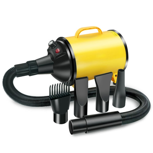 2100W Dog Dryer Stepless Speed Pet Hair Blaster Pet Water Blower 220V AU Plug(Black and Yellow) - Blower & Drying by PMC Jewellery | Online Shopping South Africa | PMC Jewellery | Buy Now Pay Later Mobicred