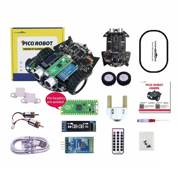 Yahboom Python Programming Smart Car Development Board Kit For Raspberry Pi Pico(Pico Robot) - Robotics Accessories by Yahboom | Online Shopping South Africa | PMC Jewellery | Buy Now Pay Later Mobicred