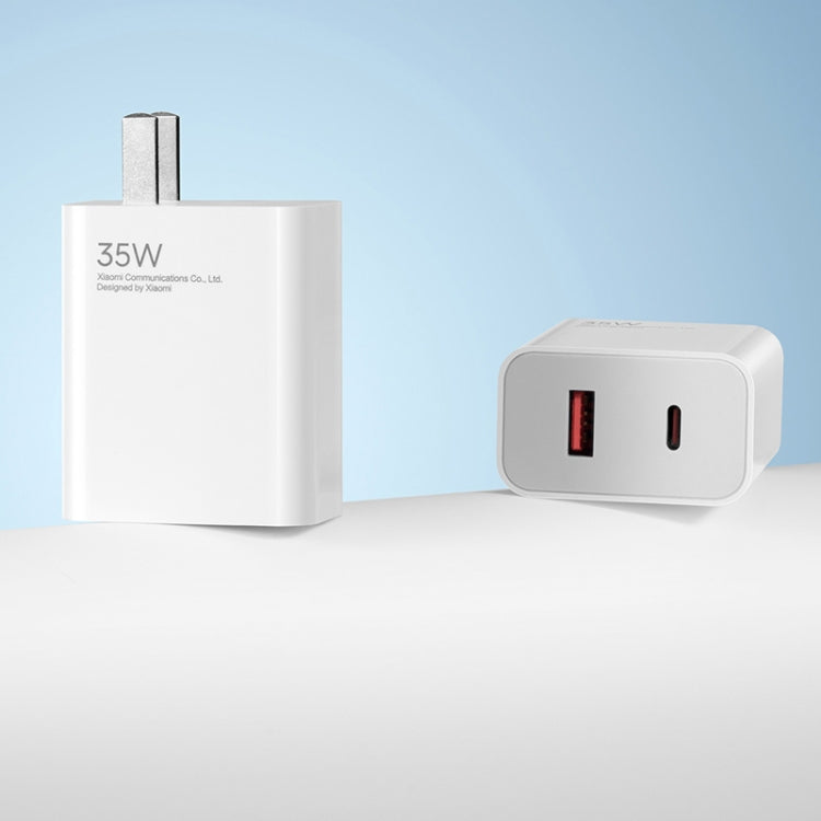 Original Xiaomi 35W USB-C+USB-A Fast Charge Portable Dual Port Charger, US Plug(White) - USB Charger by Xiaomi | Online Shopping South Africa | PMC Jewellery | Buy Now Pay Later Mobicred