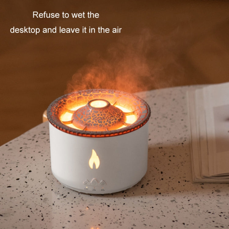 Volcanic Essential Oil Aroma Diffuser Ultrasonic Air Humidifier, Model: Two-color Remote Control(UK Plug) - free shipping - PMC TechLife - Order now!
