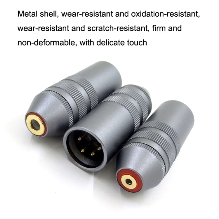 4 Core XLR to 3.5mm Amplifier Balance Female Headphone Adapter - free shipping - PMC Jewellery - Order now!