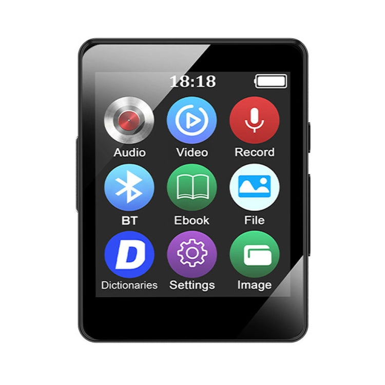 MP3 Music Player Bluetooth 5.0 Ebook Recorder MP4 Walkman 8GB(Black) - MP3 Player by PMC TechLife | Online Shopping South Africa | PMC TechLife