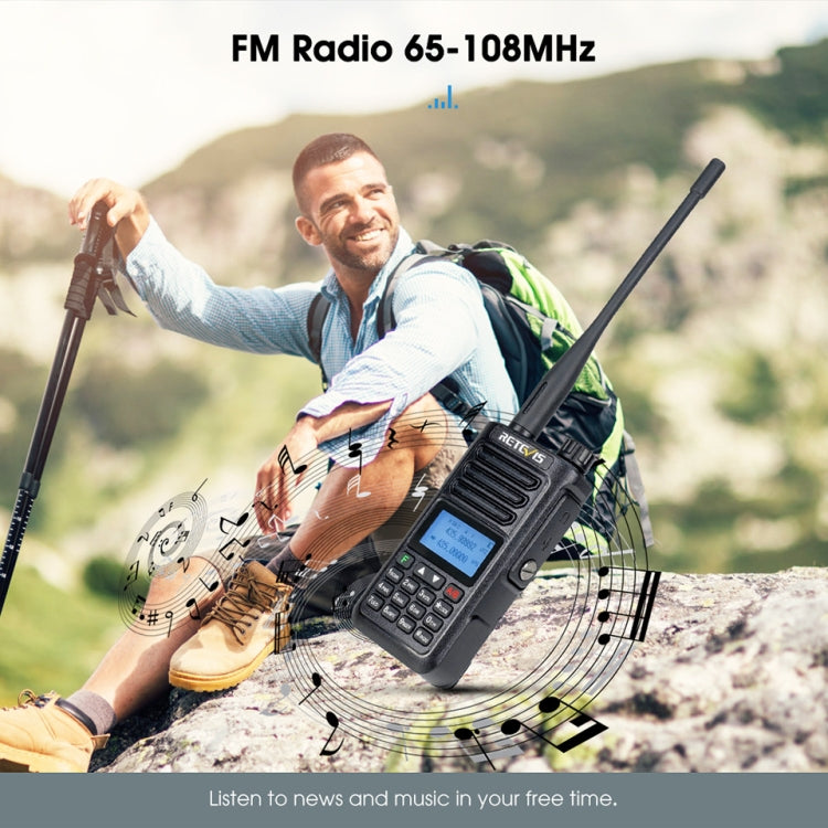 RETEVIS RA89 UV Dual-segment IP68 Waterproof Dual-guard Dual-standby Walkie Talkie(US Frequency 144-148/420-450MHz) - Handheld Walkie Talkie by RETEVIS | Online Shopping South Africa | PMC Jewellery | Buy Now Pay Later Mobicred