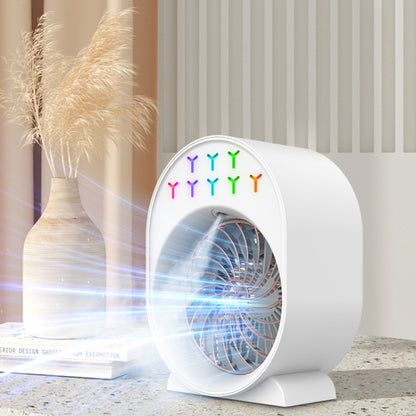 USB Spray Humidification Air Conditioning Fan Small Portable Desktop Air Cooler, Style: Plug-in (White) - Electric Fans by PMC Jewellery | Online Shopping South Africa | PMC Jewellery | Buy Now Pay Later Mobicred