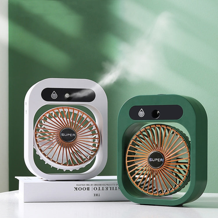 USB Charging Humidification Air Conditioner Fan Nano Spray Desktop Portable Cooling Fan(Green) - Electric Fans by PMC TechLife | Online Shopping South Africa | PMC TechLife | Buy Now Pay Later Mobicred