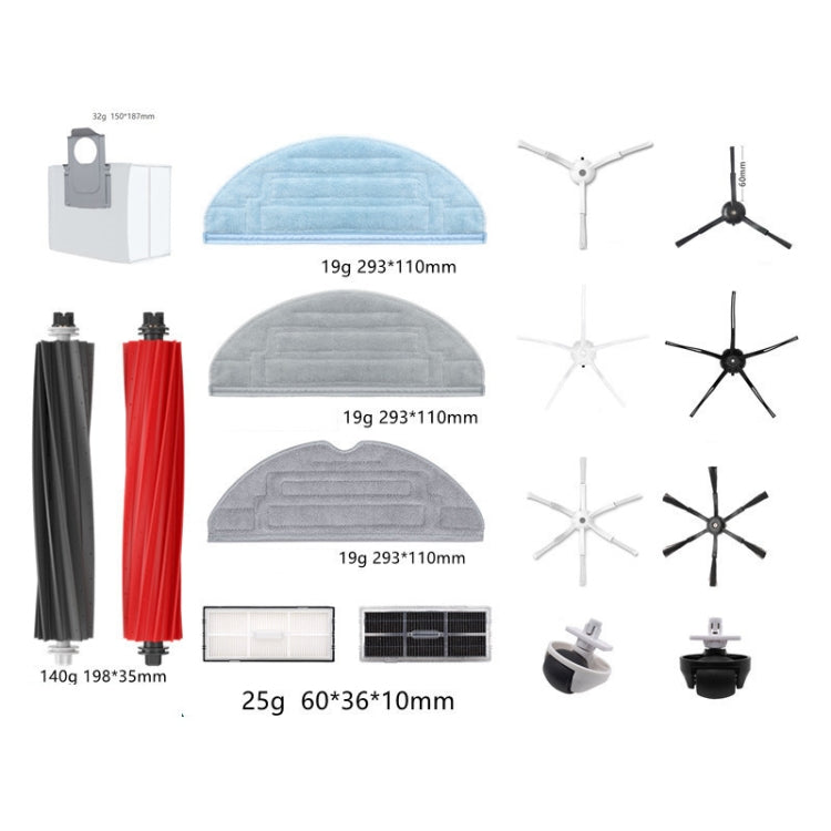 For Roborock G20 / S8 Pro ULTRA Vacuum Cleaner Accesories 22pcs /Set - For Roborock Accessories by PMC TechLife | Online Shopping South Africa | PMC TechLife | Buy Now Pay Later Mobicred