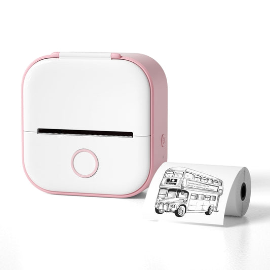 Phomemo T02 Standard Error Mini Pocket Small Portable Bluetooth Phone Photo Label Thermal Printer(Pink) - Printer by Phomemo | Online Shopping South Africa | PMC Jewellery