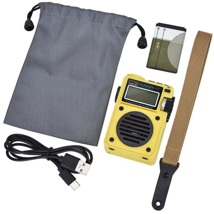 HanRongda HRD-701 Portable Full Band Radio Subwoofer Bluetooth TF Card Digital Display Radio(Khaki) - Radio Player by HanRongda | Online Shopping South Africa | PMC Jewellery | Buy Now Pay Later Mobicred