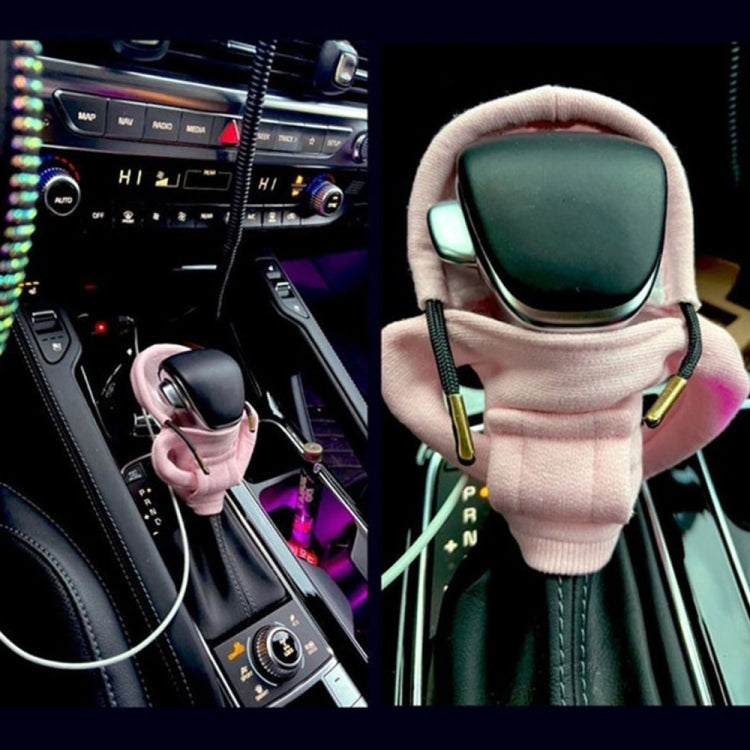 2pcs Car Gear Shift Brake Handle Hoodie Decorative Cover(Black) - Ornaments by PMC TechLife | Online Shopping South Africa | PMC TechLife