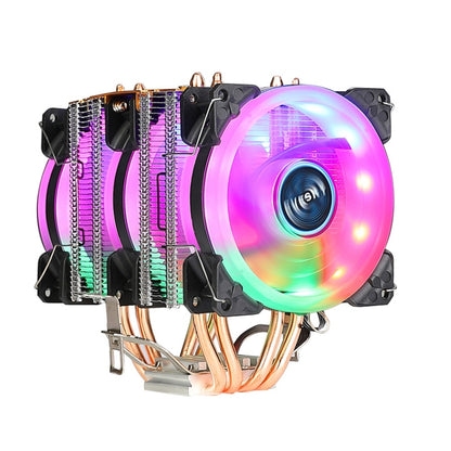 EVESKY 500 Desktop Computer 4 Copper Tube Mute CPU Cooling Fan, Color: Color Three Fans - Fan Cooling by EVESKY | Online Shopping South Africa | PMC Jewellery | Buy Now Pay Later Mobicred