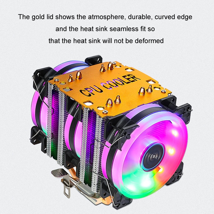 EVESKY 600 Desktop Computer 4 Copper Tube Mute CPU Cooling Fan, Color: Single Fan Without Light - free shipping - PMC Jewellery - Order now!