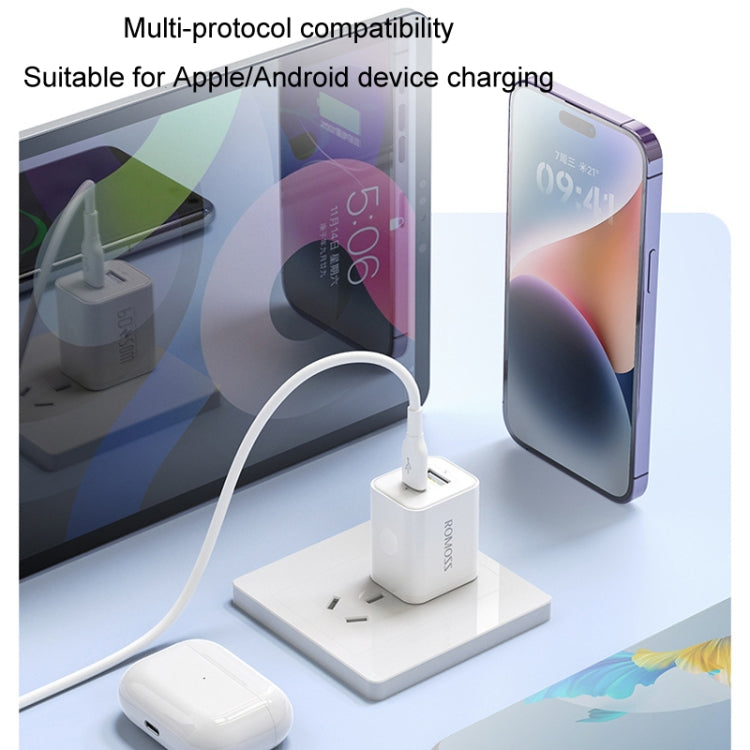 ROMOSS PD20W Fast Charger For Apple/Huawei And Xiaomi, CN Plug, Style: For Apple PD Charging Cable - Multifunction Cable by ROMOSS | Online Shopping South Africa | PMC Jewellery