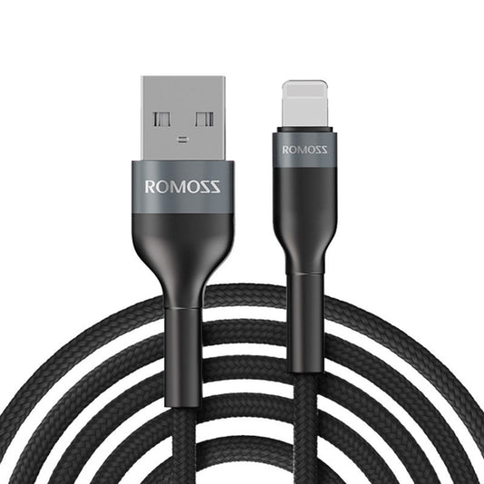 ROMOSS  CB12B 2.4A 8 Pin Fast Charging Cable For IPhone / IPad Data Cable 1.5m(Gray Black) - Normal Style Cable by ROMOSS | Online Shopping South Africa | PMC Jewellery