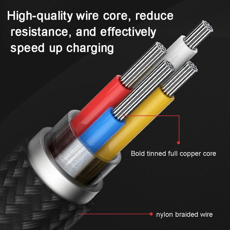 ROMOSS  CB12B 2.4A 8 Pin Fast Charging Cable For IPhone / IPad Data Cable 1.5m(Red Black) - Normal Style Cable by ROMOSS | Online Shopping South Africa | PMC Jewellery | Buy Now Pay Later Mobicred